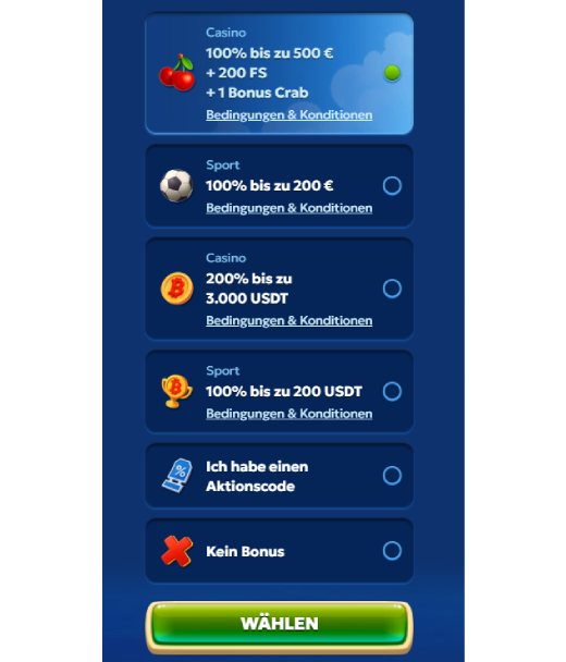 Registrierung